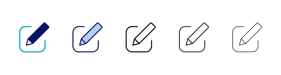 Edit icon vector. edit document sign and symbol. edit text icon. pencil. si.. Stock Illustration