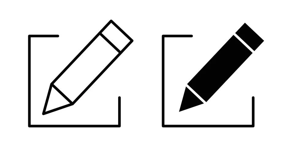 Edit icon vector editable eps10 Stock Illustration