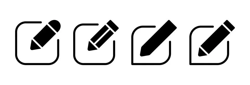 Edit icon vector illustration. edit document sign and symbol. edit text ico.. Illustrazione stock