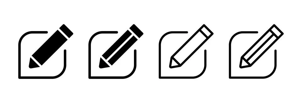 Edit icon vector illustration. edit document sign and symbol. edit text ico.. Illustrazione stock