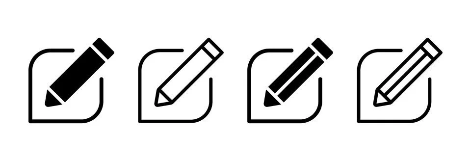 Edit icon vector illustration. edit document sign and symbol. edit text ico.. Stock Illustration