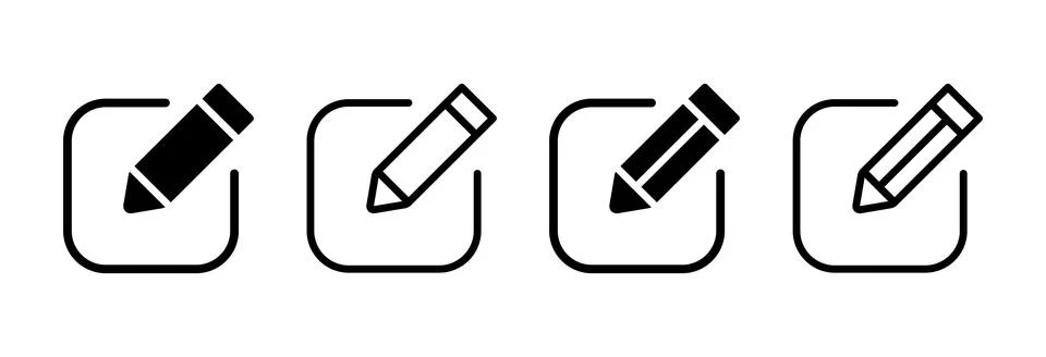 Edit icon vector illustration. edit document sign and symbol. edit text ico.. Stock Illustration