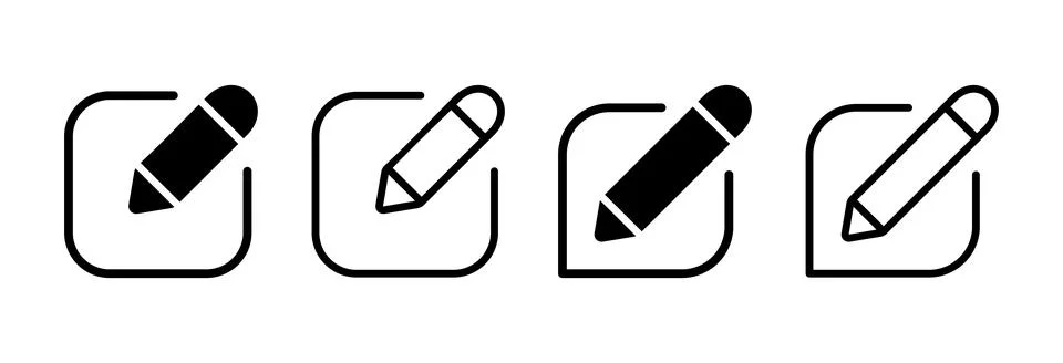 Edit icon vector illustration. edit document sign and symbol. edit text ico.. Illustrazione stock