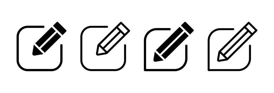 Edit icon vector illustration. edit document sign and symbol. edit text ico.. 库存插图