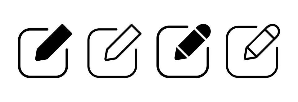 Edit icon vector illustration. edit document sign and symbol. edit text ico.. Stock Illustration
