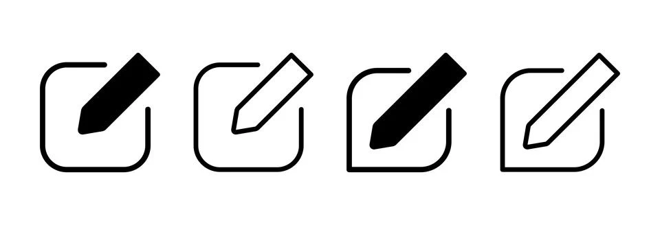 Edit icon vector illustration. edit document sign and symbol. edit text ico.. Stockillustratie