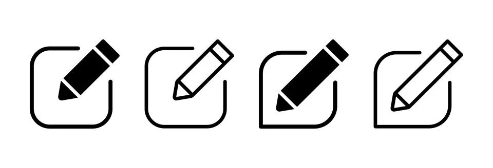 Edit icon vector illustration. edit document sign and symbol. edit text ico.. Illustrazione stock
