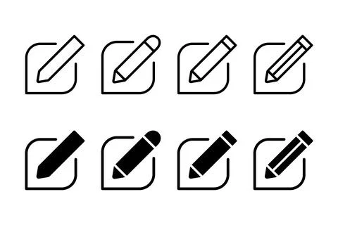 Edit icon vector illustration. edit document sign and symbol. edit text ico.. Stock Illustration