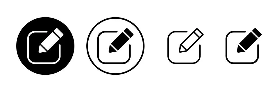 Edit icon vector illustration. edit document sign and symbol. edit text ico.. Stock Illustration