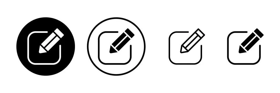Edit icon vector illustration. edit document sign and symbol. edit text ico.. Stockillustratie