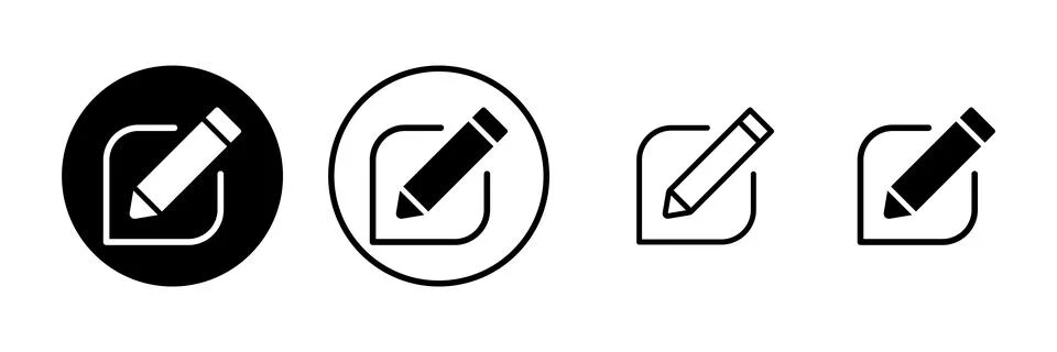 Edit icon vector illustration. edit document sign and symbol. edit text ico.. Stock Illustration