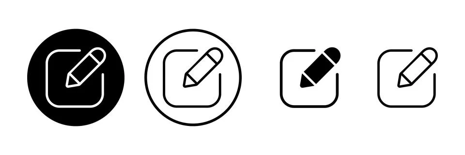 Edit icon vector illustration. edit document sign and symbol. edit text ico.. Ilustración de archivo
