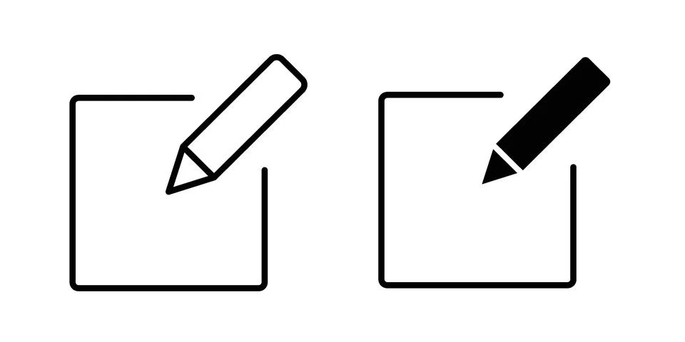Edit icon for web projects Stock Illustration
