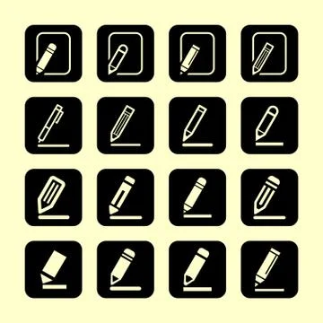 Edit icons Stock Illustration