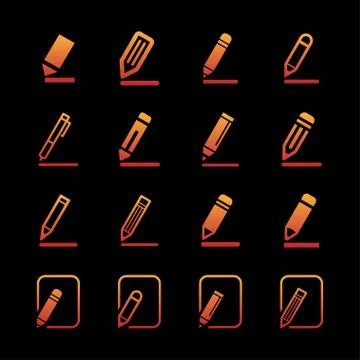 Edit icons Stock Illustration