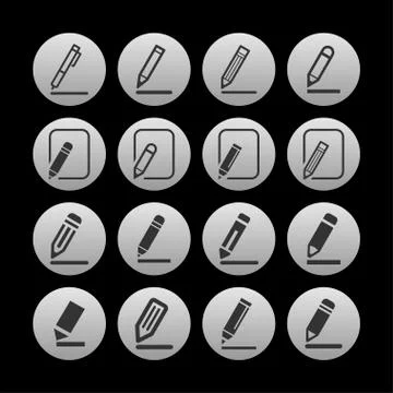 Edit icons Stock Illustration