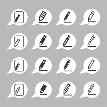 Edit icons Stock Illustration