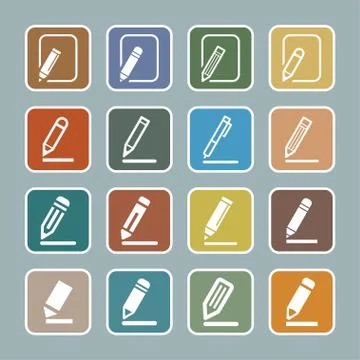 Edit icons Stock Illustration