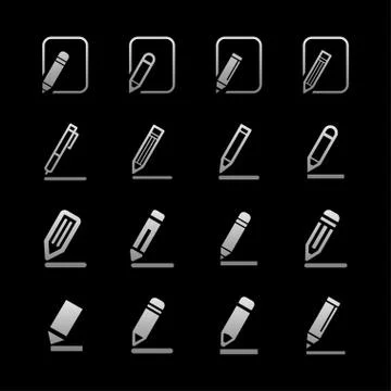 Edit icons Stock Illustration