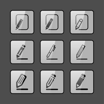 Edit icons Stock Illustration