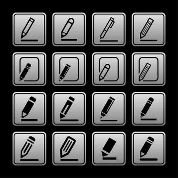 Edit icons Stock Illustration