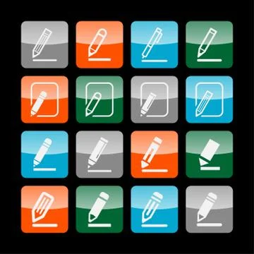 Edit icons Stock Illustration