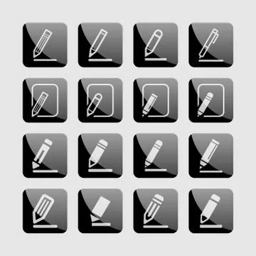Edit icons Stock Illustration