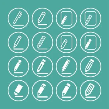 Edit icons Stock Illustration