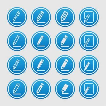 Edit icons Stock Illustration