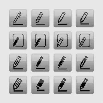 Edit icons Stock Illustration