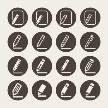 Edit icons Stock Illustration