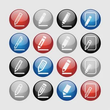 Edit icons Stock Illustration