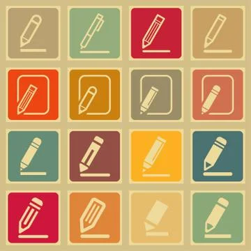 Edit icons Stock Illustration