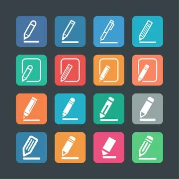 Edit icons Stock Illustration