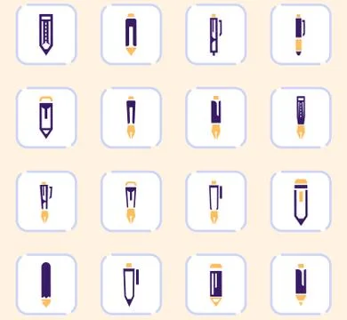 Edit icons set Stock Illustration