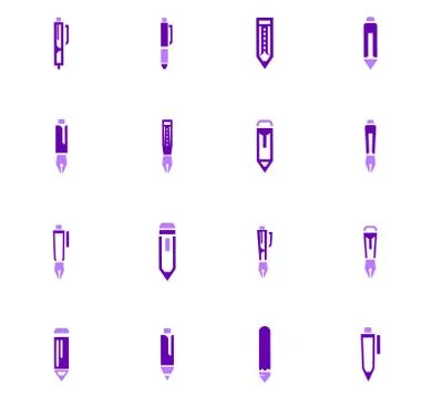 Edit icons set Stock Illustration