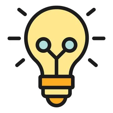 Edit idea icon vector flat Stockillustratie