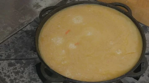 EDIT Leaving pilaf simmering slowly Stock Footage 7753017