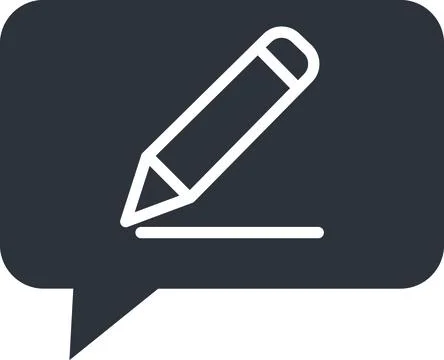 Edit Message, Create Chat, Write Feedback Stock Illustration