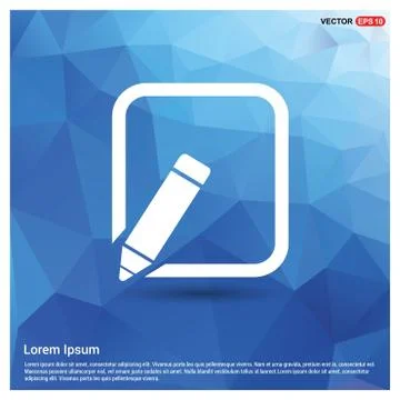 Edit, pencil icon Illustrazione stock