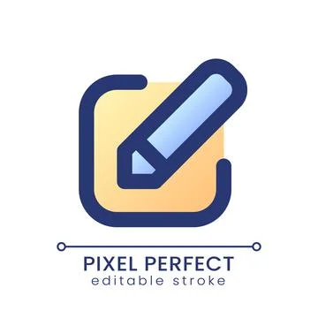 Edit pixel perfect gradient fill ui icon Illustrazione stock