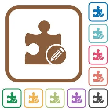 Edit plugin simple icons 스톡 일러스트