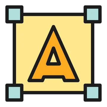 Edit point icon vector flat Stockillustratie