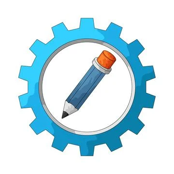 Edit setting illustration 스톡 일러스트