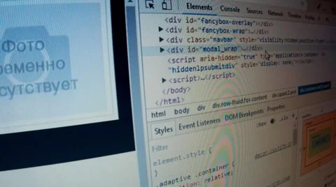 Edit site code Video stock 67941689