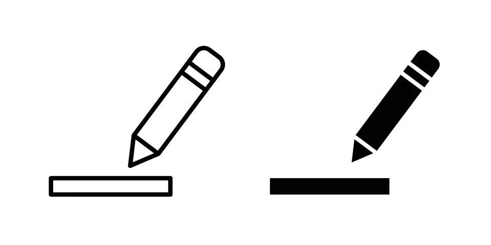 Edit text icon concept logo design collection Stockillustratie