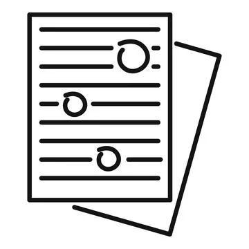 Edit text icon, outline style 스톡 일러스트