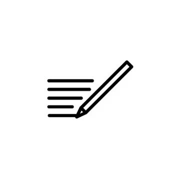Edit text icon sign symbol Stock Illustration