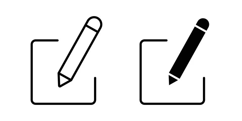 Edit text icon vector design illustrations Stockillustratie