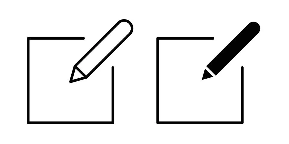 Edit text icon vector, illustration icon set 스톡 일러스트